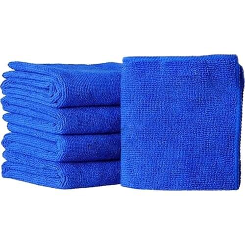 5Pcs Fabulous Great Blue Wash Cloth Car Auto Care Microfiber Cleaning Towels
