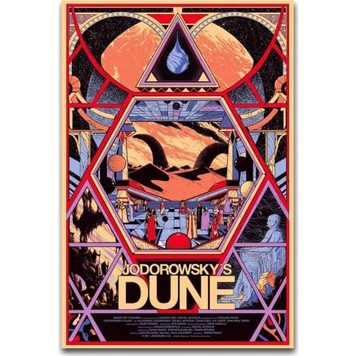 MQ1898 Jodorowskys Dune Classic Movie Vintage Hot New Art Poster Top Silk Light Canvas Home Decor Wall Picture Printings