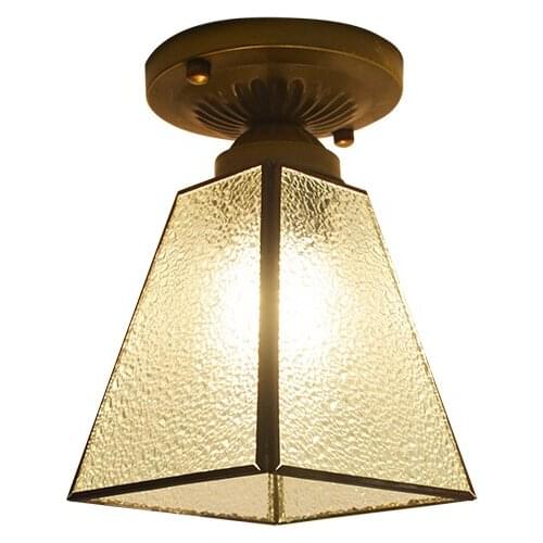 Modern Glass diamond lampshade bedroom corridor Ceiling Lights Bar counter European Anti Study Room Hallway Ceiling Lamp