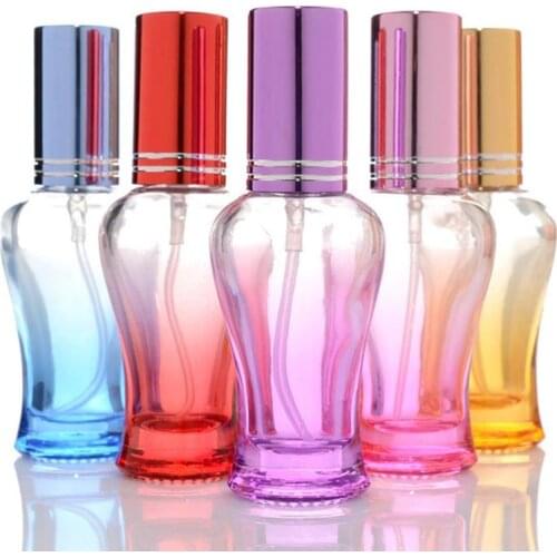 10ml Empty Glass Perfume Bottle Portable Travel Perfume Bottle Spray Bottle With Bright Colours Cap F20172725