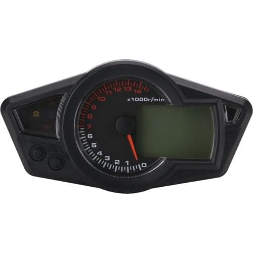 Adjustable Motorcycle LCD Odometer Speedometer Tachometer Gauge for 2 4 Cylinder