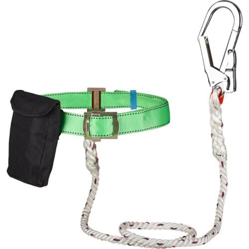 Safety Belt Single Waist Outdoor Construction Anti-fall Work High Altitude Safety Rope Set Fall prevention