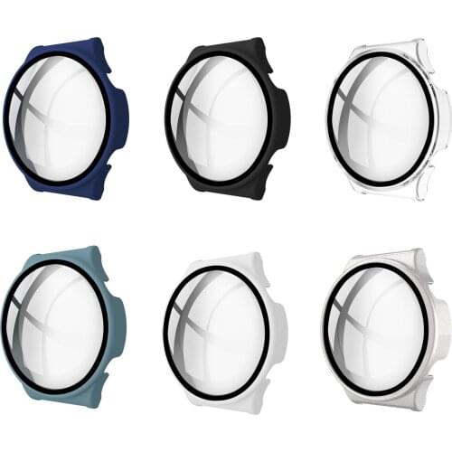 Hard Edge Full Screen Glass Protector Case Shell Frame For Huawei GT 2 Pro Watch/GT2 Pro Smartwatch Protective Bumper Cover