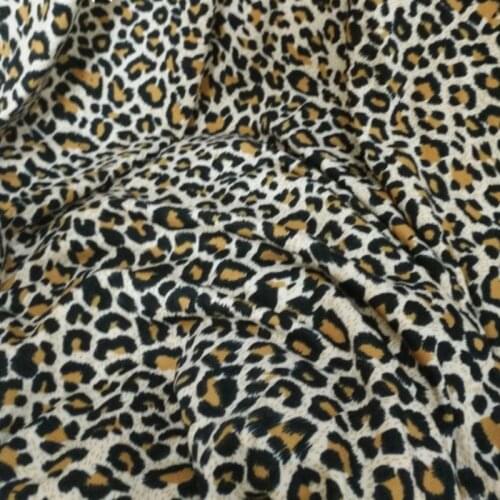 Thin Knit Fabric,Spandex Fabric 4 way stretch ,Leopard Print Lycra Fabric, Soft Flowing Poly Fabric For Apparel By The Meter