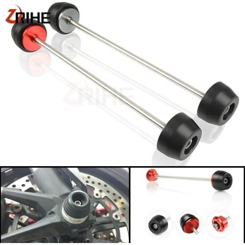 Protection Motorcycle CNC Front wheel frame slide anti-collision cushion cover anti falling cover For ducati monster 1200/S/R