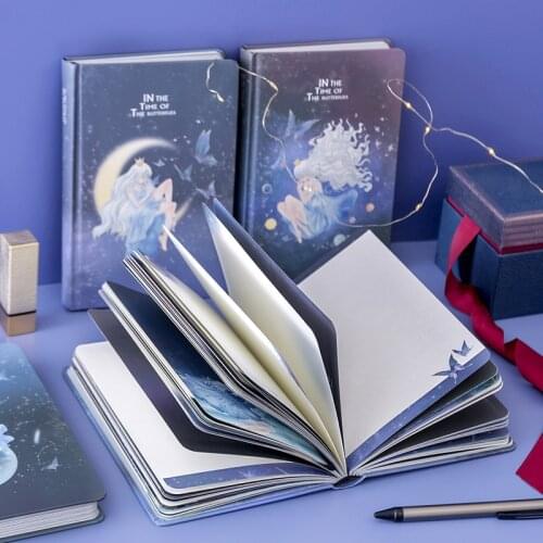 "Butterfly Girl" Hard Cover Journal Diary Beautiful Cute Notebook Notepad Planner