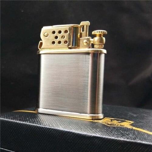 Zorro Flint Lighter Retro Pure Copper Kerosene Gasoline Lighter Metal Windproof Gadgets For Man