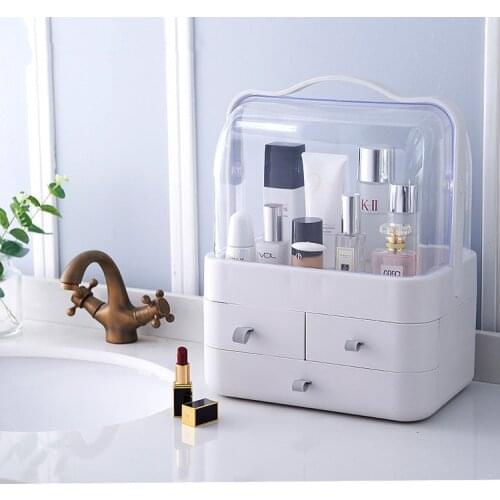 1PC New Makeup Organizer Storage Boxes Make Up Organizer For Jewelry Cosmetics Brush Organizer home Storage Drawers Box OK 0697