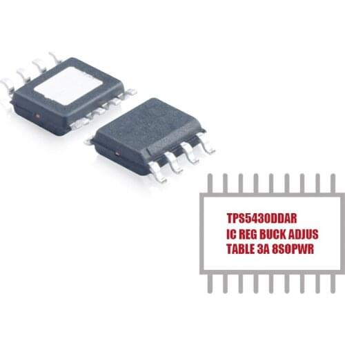1PCS TPS5430DDAR IC Positive Adjustable 1.221V 1 Output 3A 8-PowerSOIC (0.154", 3.90mm Width) Buck Switching Regulator