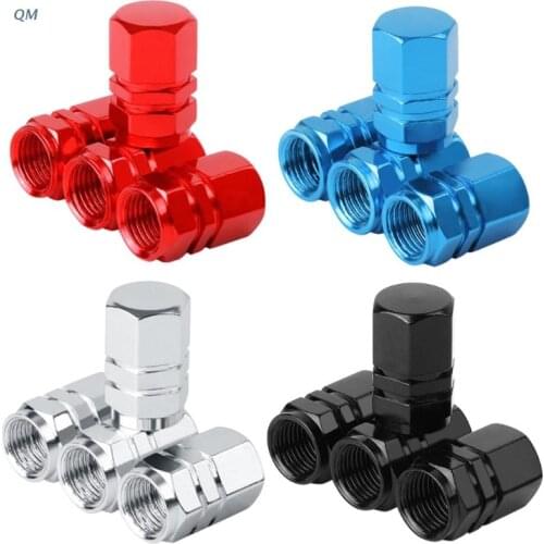13MF 4 Pcs Car Tire Valves Stem Bolt-in Alloy Leakproof Dustproof Auto Wheel Valves Cover Tyre Stem Air