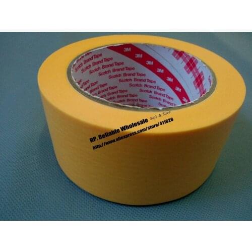50mm*50M) 3M244 Yellow Masking Tape for PCB SMD SMT Automobile Soldering Coating Shielding