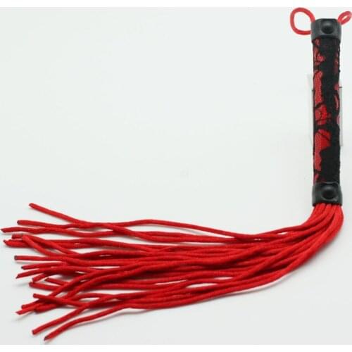 Fifty Shades of Fantasy Lace and Silk Rope Flogger whip, The Queens Whip for teaching all of the boys