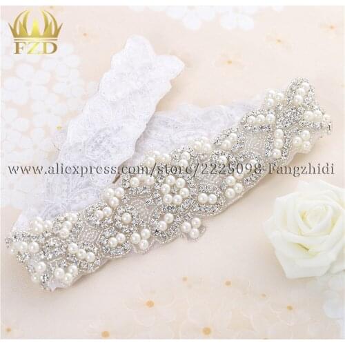 1 Piece Rhinestones Dress Accessories Applique Sliver Claw Sliver Motif Crystals Sewing Beaded Patches For Bridal Garter Wedding