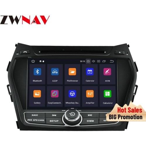 IPS DSP Android 9.0 2 din car radio stereo navigation for Hyundai IX45 Santa fe 2014 2015 2016 car Audio multimedia player gps