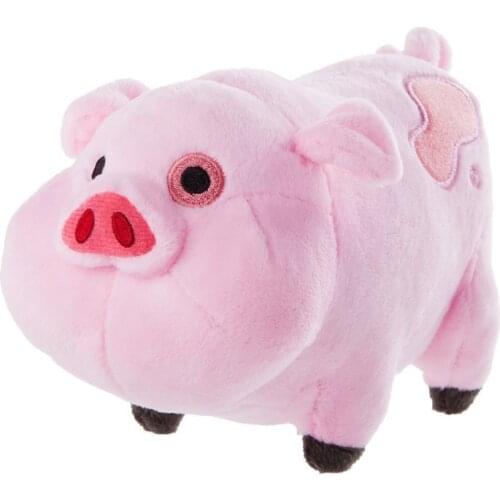 Free shipping 18cm Pink Pig Plush Toy with tag patch for kids doll birthday gift