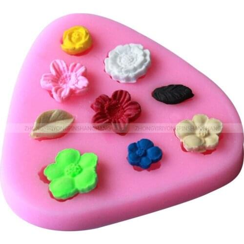 Flower Roses Cake Mold Silicone Baking Tools Kitchen Accessories Decorations For Cakes Fondant Chocolates