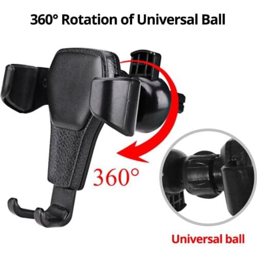 Gravity Car Holder For Mobile Phone Car Air Vent Mount GPS Support Clip Smart Phone Holder Bracket Stand For iphone 12 11 XS XR