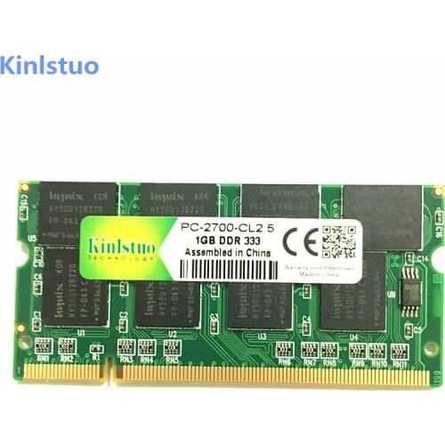 Kinlstuo New DDR1 1GB ram PC2700 DDR333 200Pin Sodimm Laptop Memory DDR 1GB free shipping