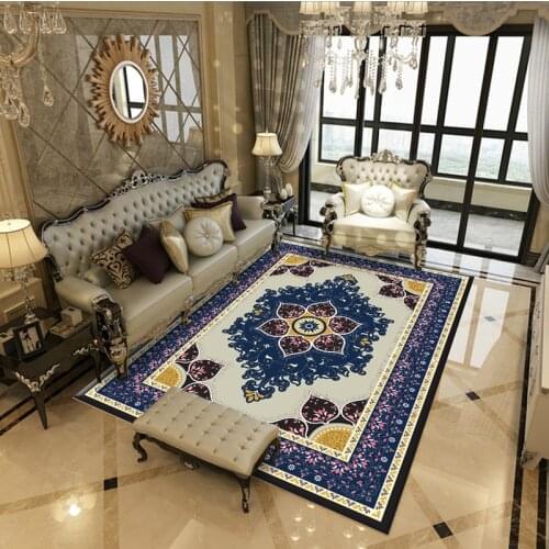 Living Room Classic Retro Persian Customize Soft Velvet Rug New Design Family Bedroom Floor Mats Studyroom Diningroom Carpet