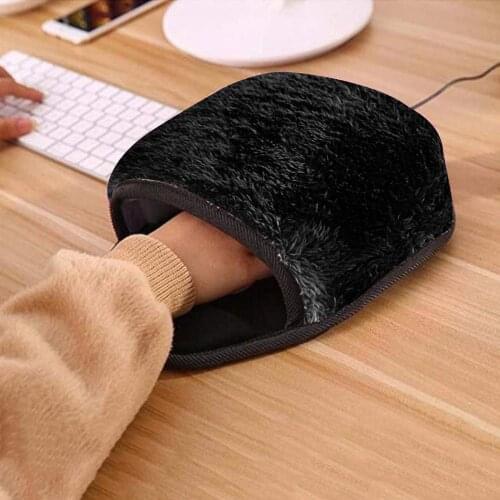 USB Heated Mouse Pad Mousepad Mat Mause alfombrilla ordenador Hand Warmer with Wristguard Warm Winter Mouse Mat Pads #1121
