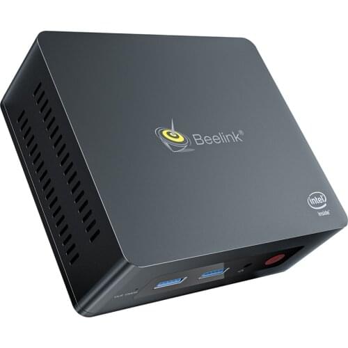 Quad core mini pc intel Gemini Lake N4100 windows10 4Gb 64Gb support M.2 HD-MI/VGA dual display 1000M lan windows 10 computer