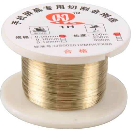 100m 0.08mm Alloy Cutting Wire Molybdenum Wire Separator Tool Kit For Cell Phone Screen Separator Repair Tool