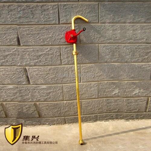 25*1100mm Non sparking copper alloy manual portable oil pump, explosion proof hand pump, aluminium bronze