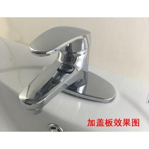Single-hole copper single hole single cold wash basin sink single tap basin sink faucet hot and cold faucet