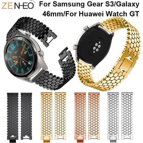 Luxury Watch band strap for Samsung Gear S3 Frontier Classic Wrist band For Huawei Watch GT watches Straps Bracelet watchband