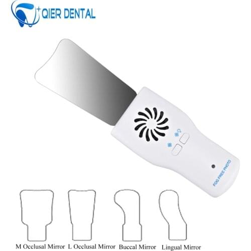 Dental Fog Free Intra oral Photography Mirror Automatic Defogging Imaging Mirror Stainless Steel Reflectors with LED Light