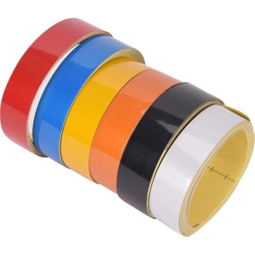 1Pc Self Adhesive Warning Tape Stripe Car Motorcycle Reflective Film Car Styling Safety Mark Reflective Tapes Stickers 2cmx5m