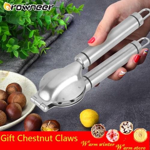2 In 1 Chestnut Clip Non-slip Lever Walnut Pliers Metal Labor-saving Sheller Practical Dried Fruit Opener Cutter Kitchen Gadget