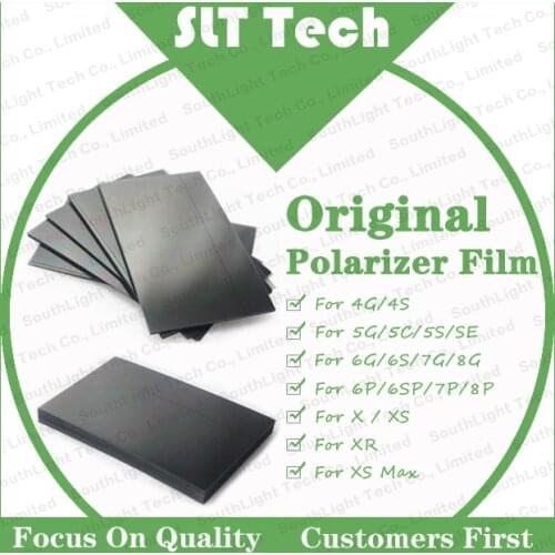 100% Original Quality For Iphone 4 5SE 5C 6G 6S 7G 8G Plus X XS XR Max 11 LCD Polarizer Film Touch Screen Polarized Polarizing