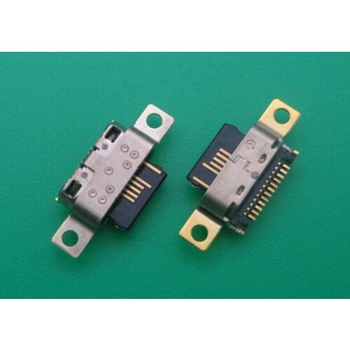 2pcs/Lot Micro charging port USB Connector Charger socket power plug dock For ALCATEL IDOL 5 6060C 1S A5