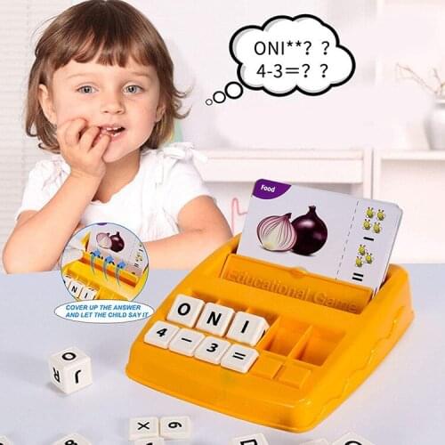 Alphabet Spelling Game Matching Letter Color Learning Toy Cards Arithmetic Math Match Montessori Educational Toys For Children