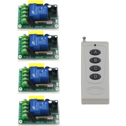 Free Shipping AC220V 30A 3000W RF Wireless Remote Control Switch and remote System For Home light Smart Control SKU: 5518