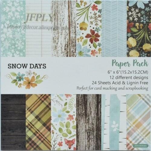 Winner Series Patterned Paper Scrapbooking Paper Pack Craft Paper Art Card Card Making 6"x 6" 24 Sheets /pack