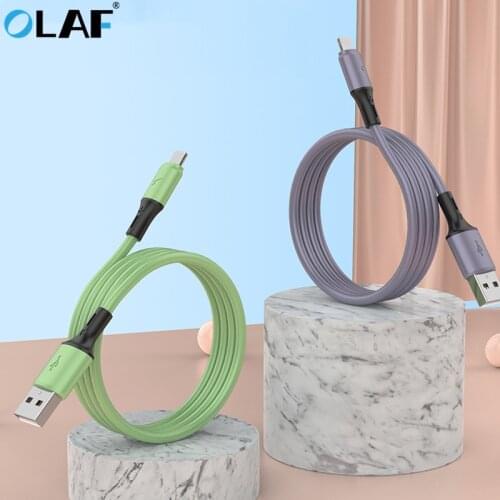 Olaf 3A Fast Charging Liquid Cable Micro USB Type C Cable For Samsung Xiaomi Huawei Android Data Cord Microusb USB C Charger