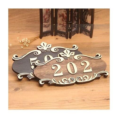 European-style creative hotel house number custom hotel room hotel elegant room home digital house number self-adhesive