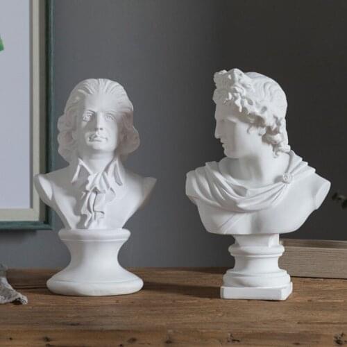 CREATIVE GIFT WOLFGANG AMADEUS MOZART HEAD PORTRAITS BUST PERIOD STATUE OFFICE HOTEL CLUBHOUSE LIVING ROOM DECORATION L1598