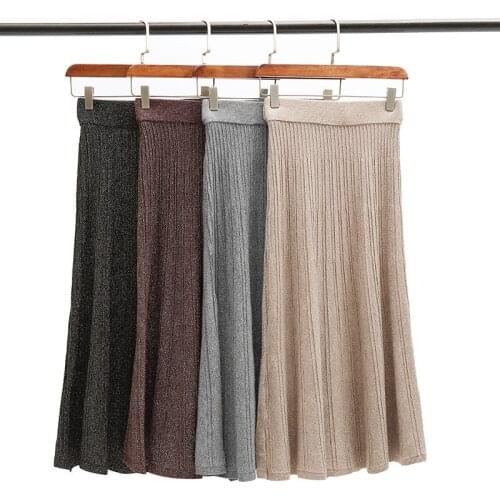 Lihuaque Women's Knitted Skirts
