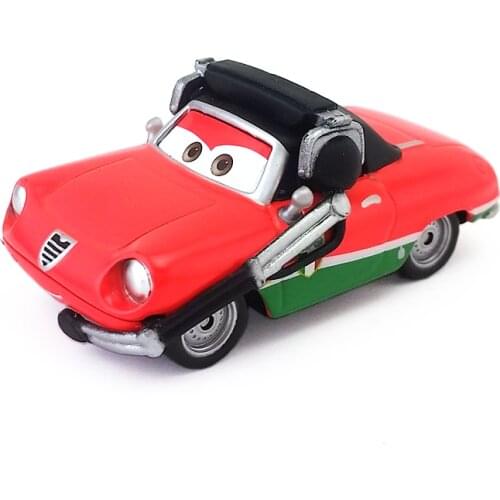 Disney Pixar Cars Francescos Crew Chief Guiseppe Motorsosi Diecast Metal Toy Car 1:55 Loose Brand New In Stock & Free Shipping