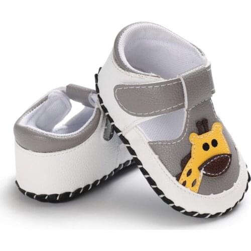 Fashion Newborn Baby Boys Shoes Cartoon Giraffes Print Cute Spring&Summer Boys Girls Shoes First Walkers 0-18M