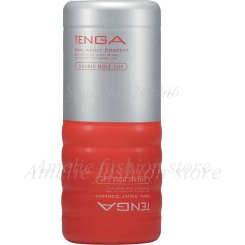 TENGA TOC-104 Double Holes Style Male Masturbators Cup,Simulated Vagina Realistic Pussy Vagina Anus Adult Sex Toys For Men