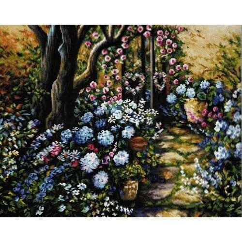 Popular Needlepoint Wonderland Garden Embroidery Cross Stitch Patterns Free with 100% Cotton Floss &Free Shipping for Home Decor