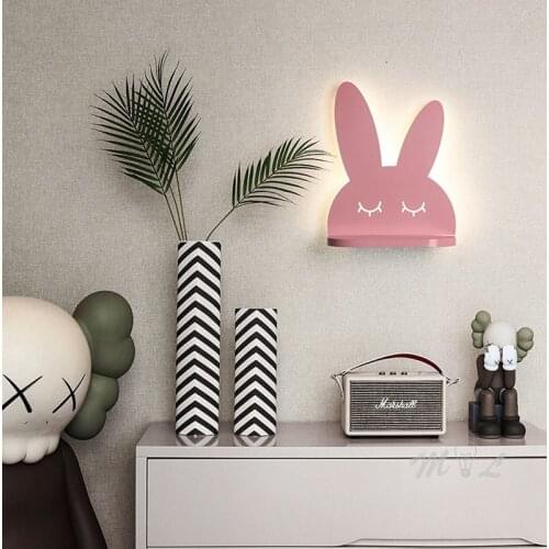 Storage Wall Lamp Led Cute Animal Wall+lamps Iron Sconces Childrens Room Wall Light Fixture Girl Kid Christmas Gift Mirror Lamp