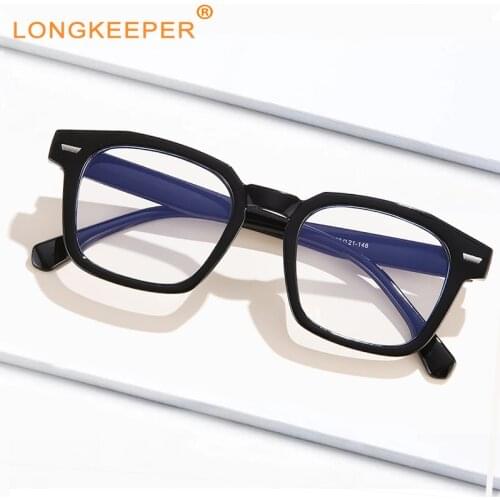 Square Blue Blocking Glasses Frame 2021 Fashion Anti Blue Light Eyeglasses Women Men Gaming Glasses Eyewear Spectacles Gafas
