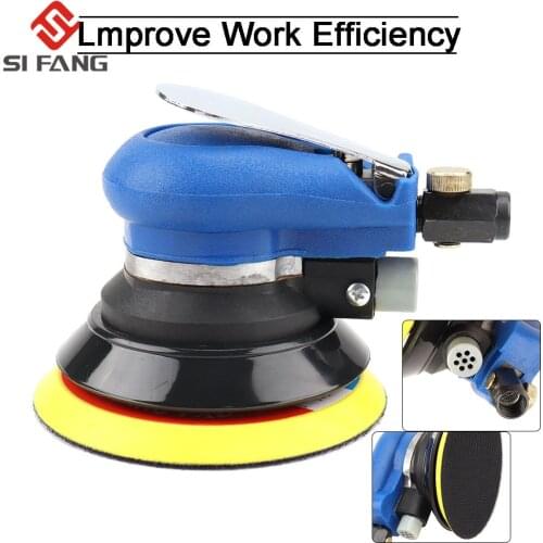 125mm Air Sander 5'' inch Pneumatic Polisher Tool Polishing Random Orbital Palm Machine Grinder for Car Paint Care rust removal