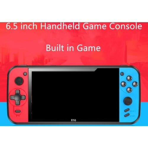 New Portable 6.5 inch X16 Retro Handheld Game Console Dual Joystick Controller Built Free Game Support TV Out Video Game Machine