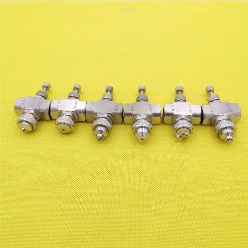 Air atomizing nozzle Adjustable spray misting nozzle siphon flat fan/cone sprayer cooling humidify gas-water mist spray jet